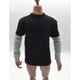 thumbnail image 4 of 1/6 Black Long Sleeve Top Clothes Accessory For 12'' Male Action Figure, 4 of 7