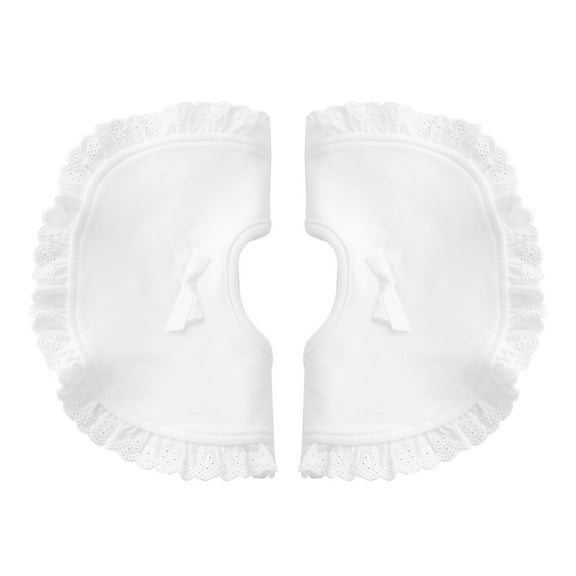 MLINS  2 Pcs Baby Bib Bonds Clothing Kid Drool Bibs Elderly Toddler White