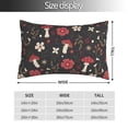 thumbnail image 2 of Fotbe Fly Agaric and Flowers Funda de Almohada Decorativa Estilo Occidental, Lujo en Algodón, Fundas para Almohadas King, Cojín Estampado para Decoración del Hogar-20"x30", 2 of 6