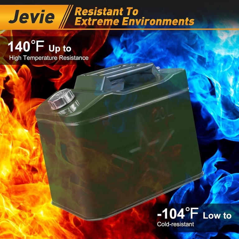 Swiss Link Stainless Steel Water Can 20L Portable Water Storage Container, 5 Gallon Jug For Camping, Emergency Storage, And Outdoor Activities