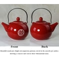 thumbnail image 4 of Fiesta Chinese Tea Gift Set 1 TeaPot 4 Cups Porcelain Pot Cups Tray for Ceremony Wedding Party Home Decor, 4 of 5