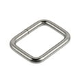 thumbnail image 2 of Uxcell Metal Rectangle Buckles 25x20mm Inside Dimension for Bags Belts DIY Accessories Silver Tone, 30pcs, 2 of 5