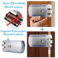 thumbnail image 4 of Wf-018 WF-018  Remote Control Lock Security Invisible Keyless Door Entry Intelligent Lock Zinc Alloy Metal with 4 Remote Keys Smart Home Villa Office Access Control, 4 of 7