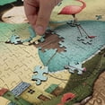 thumbnail image 4 of Ambesonne Mural Jigsaw Puzzle Durable Cardboard, Cartoon Little One Flamingo, 1000 pcs, Multicolor, 4 of 5