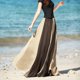 thumbnail image 3 of Jumpingount Faldas maxi de moda y elegantes para mujer para un look moderno larga elegante de playa de verano Vestidos color café, 3 of 6