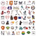 thumbnail image 2 of Paquete de pegatinas de béisbol, 50 unidades, impermeables para botellas de agua, 2 of 2