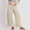Beige, variant on Womens Solid Color Pocket Straight Tube Loose Stretch Yoga Pants Color Contrast Solid Pants Womens Cropped Pants Casual Petite Patterned Pants Women Casual Pants Elastic Waist Women Casual Pants for