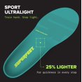 thumbnail image 2 of Plantilla Superfeet Sport Ultralight de Fibra de Carbono para Soporte, 2 of 7