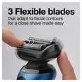 thumbnail image 3 of Braun Series 6 6095cc Electric Razor for Men with SmartCare Center, Beard Trimmer, Stubble Beard Trimmer, Cleansing Brush, Wet & Dry, Rechargeable, Cordless Foil Shaver, Blue, 3 of 5