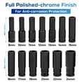 14pcs 1/2”Drive Impact Socket Set, Mechanic Tool Set with 72Tooth
