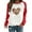 Red, variant on WXLWZYWL Trendy Sweatshirts For Women 2023 Women Long Sleeves Casual Valentine'S Day Printing Round Neck Sweatshirt Crewneck Pullover Tunic Tops