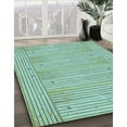 thumbnail image 2 of Ahgly Company Indoor Rectangle Patterned Medium Sea Green Area Rugs, 5' x 7', 2 of 6