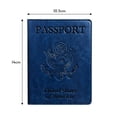 thumbnail image 2 of leyfeng CDC Pasaporte Titular de la tarjeta de vacuna Protector de la tarjeta de vacunación de cuero de la PU, 2 of 8