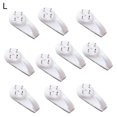 thumbnail image 1 of 10pcs Mini Powerful Tracelss Wall Mounted Hanging Nail Hooks Removable HangerL, 1 of 5