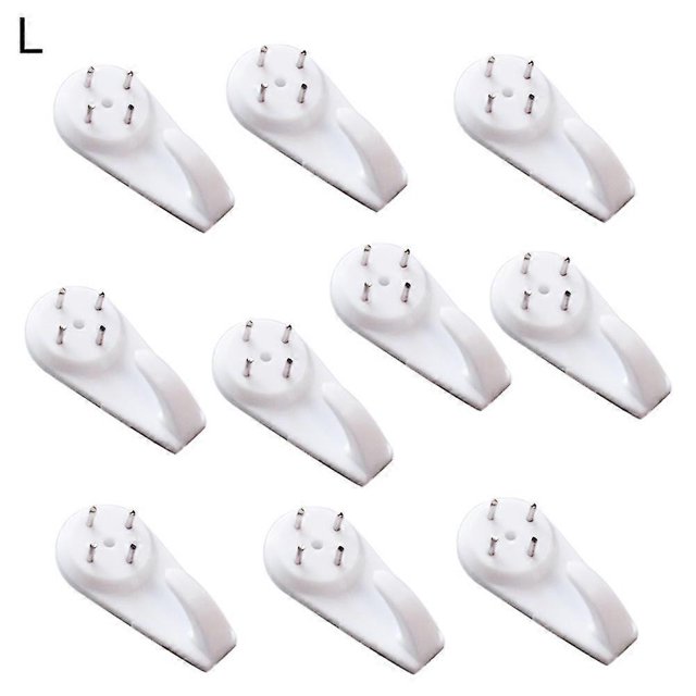 10pcs Mini Powerful Tracelss Wall Mounted Hanging Nail Hooks Removable HangerL
