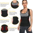thumbnail image 3 of MISS MOLY Women's Sauna Suit Sweat Tank Top for Weight Loss Waist Trainer Corset Vest Cincher Body Shaper Neoprene Workout Compression, 3 of 8