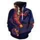 thumbnail image 1 of Sudadera con capucha y cremallera para hombre, diseño de astronauta de dibujos animados, con estampado 3D, ideal para primavera de 2024. Sudadera unisex de manga larga., 1 of 6