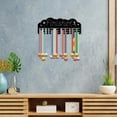 thumbnail image 6 of Fashion Iron Medal Hanger Holder Display Wall Rack 3-Line with Screws Word 150x400mm Hole: 5mm, 6 of 8