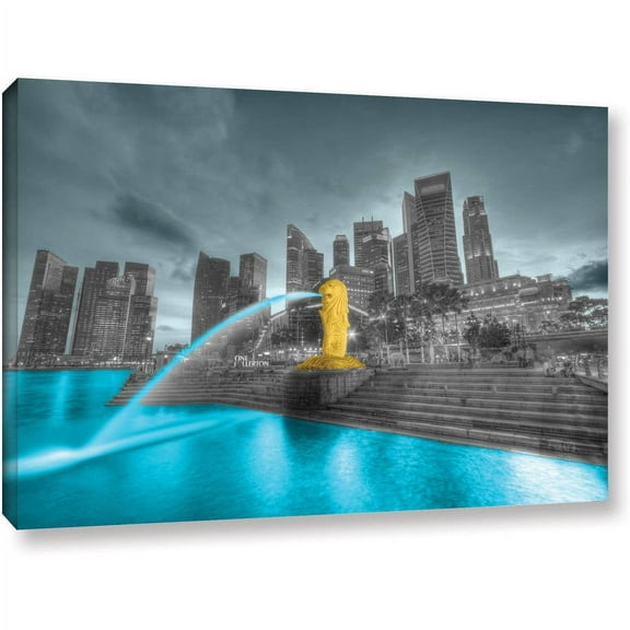 ArtWall Revolver Ocelot "Singapore" Gallery-Wrapped Canvas