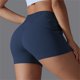 thumbnail image 4 of Puntoco Pantalones cortos de algodón para mujer, cintura elástica, verano, lisos, informales, con bolsillos, para salir, 4 of 5