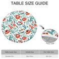 thumbnail image 6 of Pioneer Flower Floral Print Pattern Round Fitted Tablecloth with Elastic Edge,Dining Table Cover Waterproof,Outdoor Round Tablecloth for Camping,Dining,Indoor and Outdoor, 6 of 7