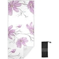 thumbnail image 2 of Pink Buttercup Flowers Beach Towel 31" x 71", Quick Dry Bath Towel Super Absorbent Lightweight Travel Towel for Beach Yoga Swim Sport Camping Holiday, 2 of 7
