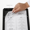 thumbnail image 5 of M&T Displays Simplistic Curved Menu Board 8.5x11 inch Black Pedestal Sign Holder Floor Standing Aluminum Front Loading Easy Open Poster Advertisement Sign Holder for Restaurant Cafe Hotel, 5 of 8