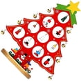 thumbnail image 2 of LINLIN Christmas Tree Ornaments, Wooden Tabletop Christmas Tree Christmas Toy Set Mini Christmas Tree Wooden Christmas Tree Desktop Decoration for Xmas Home Decor, 2 of 5