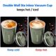 thumbnail image 4 of Taza de café verde, taza de café reutilizable al vacío de doble pared, taza de oficina de viaje ecológica de acero inoxidable Feliz Sencillez, 4 of 4