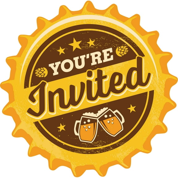 Cheers & Beers Invitations, 8-Pack