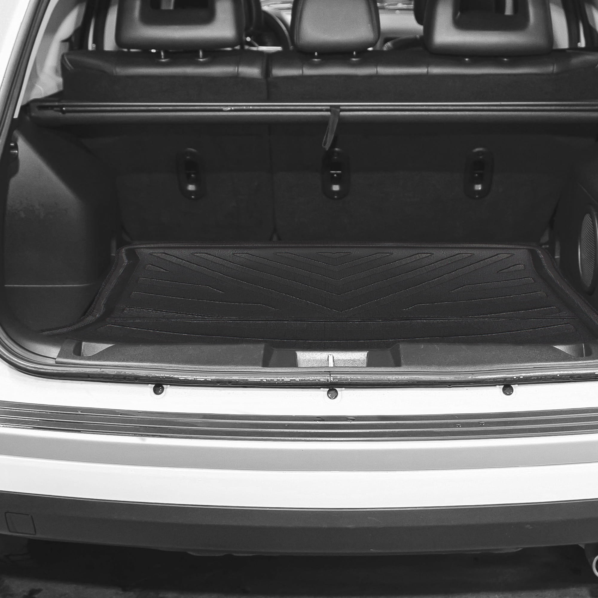 Unique Bargains Car Rear Trunk Tray Liner Cargo Floor Mat for Jeep Compass Plastic