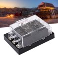 thumbnail image 1 of Panel De Tablero De Bloque Fusionado De 6 Con Cubierta De Indicador LED 12-36V Caja Fusionada Para El Camión Marino Para Automóviles Yates SUV SUV, 1 of 7