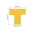 thumbnail image 2 of Uxcell 5s Location Marking Corner 2x2x0.8" 25 Pack T Shaped Floor Marker for Table, Desk, Floor, Yellow, 2 of 5