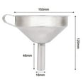 Large Stainless Steel Funnels for Kitchen, for Essential/Cooking Oils