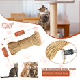 thumbnail image 2 of 50M Sisal Rope for Cat Scratchers, Cat Scratching Sisal Rope 4mm Natural Jute Hemp Rope, Ideal for Replace Scratching Post, Repair Cat Tree, DIY Projects, 2 of 7