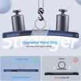 thumbnail image 3 of Hidden Series Compatible with iPhone 12 Case 5G, [Heat Dissipation] [No Fall-Off Kickstand] 360° Metal Ring, 15Ft Military Grade Shockproof Phone Case for iPhone 12 6.1 Inch, Blue, 3 of 13