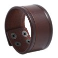 thumbnail image 1 of Men Cuff Wrap Bracelet Wide Punk Simple Fake Leather Wristband Cuff Wrap Bangle, 1 of 10