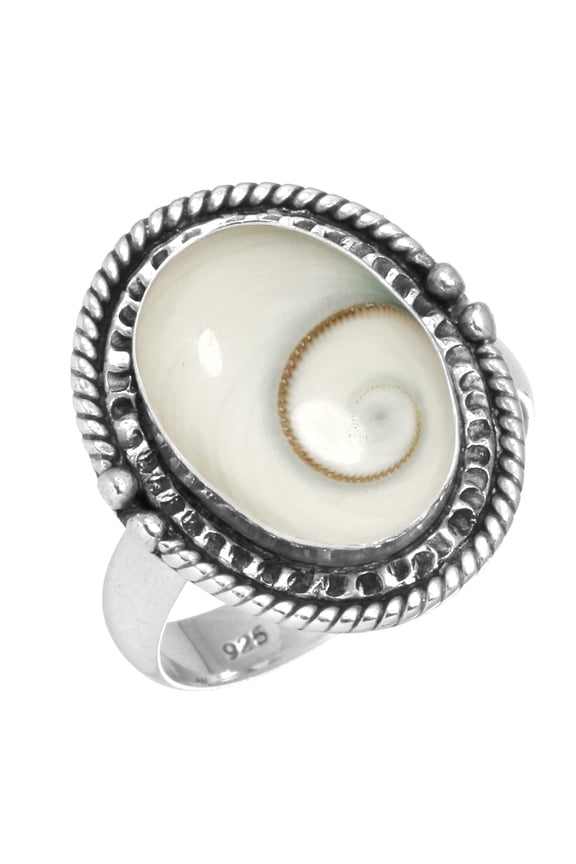 925 Sterling Silver Ring Natural Shiva Eye Handmade Jewelry