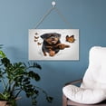 thumbnail image 5 of Rottweiler Dog Hanging Wood Sign Home Decorative, Dog Decor, Funny Dog Sign, Home Wall Decor, Rustic Door Hanger, Gift for Dog Lovers, Pet Lovers,Pet Owners 10x16 inches, 5 of 8