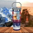 thumbnail image 2 of 30oz Texas-Themed Tumbler with Handle & Straw - Stainless Steel Vacuum Insulated, Leak-Proof Travel Mug - Great Gift for Men, 2 of 6