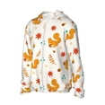 thumbnail image 2 of KLL Squirrel Maple Leaves And Nuts Print Men's Women’s UPF 50+ Sun Protection Outdoor Hoodie Jacket Long Sleeve Fishing Hiking Performance Shirt-Small, 2 of 6