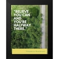 thumbnail image 2 of ArtsyQuotes 19x24 Black Modern Framed Museum Art Print Titled - Theodore Roosevelt Quote: Believe You Can, 2 of 5