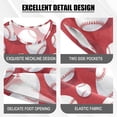 thumbnail image 4 of Baseball Exercise Red Pattern Summer Pajama Set Soft Cotton Short Sleeve Sleepwear 2PCS Pajama Sets Breathable Lounge Set Size 12Y, 4 of 7