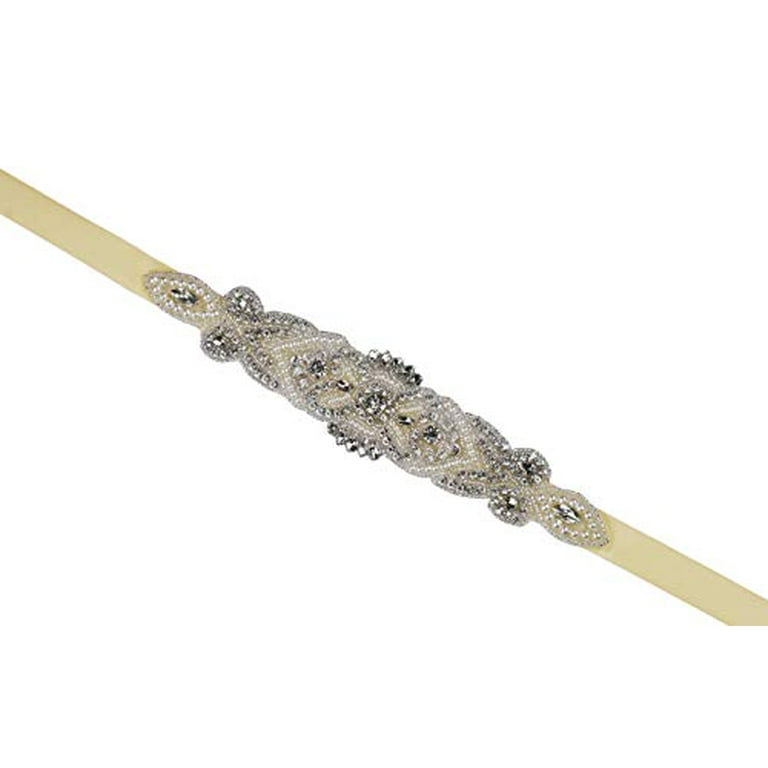 champagne wedding dress belt Champagne Double Faced Satin Ribbon Sash
