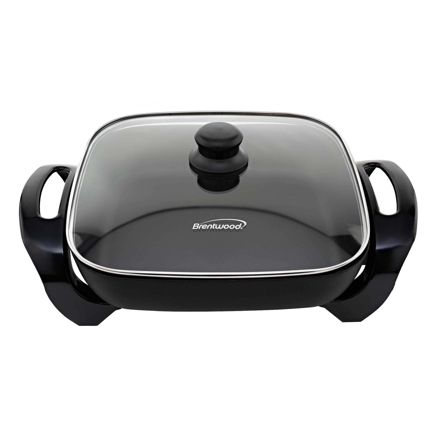 Brentwood 12-In. 1,300-Watt Nonstick Electric Skillet with Glass Lid, SK-65PT