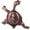 B, variant on Binwennn Initial Ornament Snowflake Christmas Ornament Keepsake Turtle Shape Incense Stick Holder Copper Censer Bracket Household Accessory For Living Room Decoration