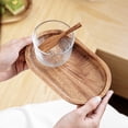 thumbnail image 4 of 2Pcs Wooden Tray Solid Wood Serving Tray Bathroom Tray Rectangle Small Platter Tea Tray Coffee Table Tray, 4 of 5