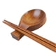 thumbnail image 2 of Wooden Sauce Dish for Food Dipping Light Brown Premium Wood Resistant to Stains and Scratches Perfect for Sweet and Sour Mustard Soy Sauce, 2 of 4