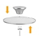 thumbnail image 5 of Cateissary Juego de 4 tapas de olla de acero y manija fundida para cocina que ahorra espacio, utensilios de cocina universales, tapa de olla, tapa Decoración del hogar, 5 of 6
