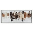 thumbnail image 5 of Stupell Industries Wild Horses Herd Foggy Winter Day Running Snow Painting Gray Framed Art Print Wall Art, 24x10, by Danita Delimont, 5 of 5